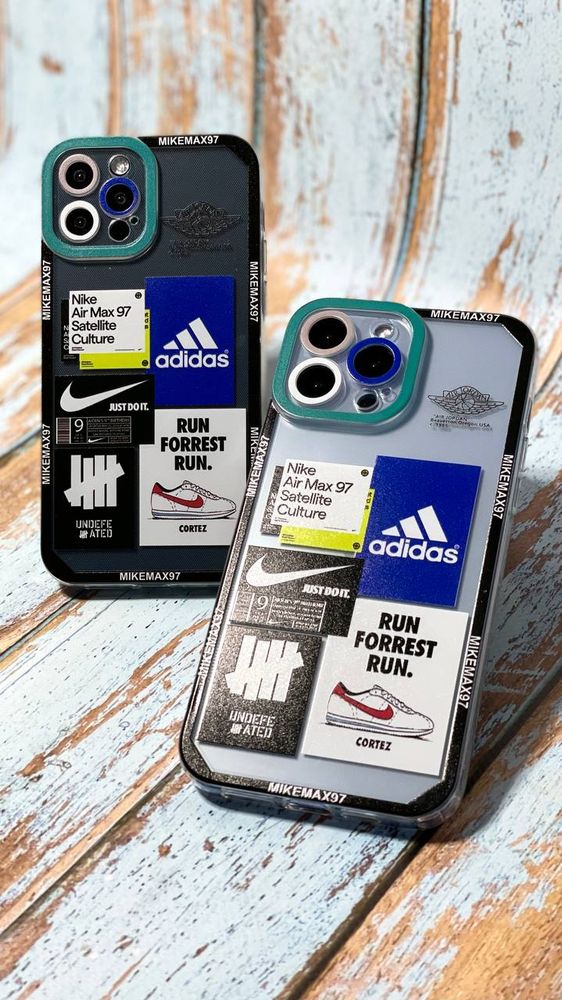 Чехол для iPhone 14 Nike Air Jordan с защитой камеры Прозрачно-черный