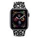 Силиконовый черно-белый ремешок "Черепа" для Apple Watch 42-45 мм (Series 6/5/4/3/2)