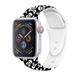 Силіконовий чорно-білий ремінець "Черепа" для Apple Watch 42-45 мм (Series 6/5/4/3/2)