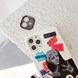 Чохол для iPhone 15 Pro Collage Labels Mona Lisa Білий + захист камери