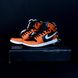 Брелок (ключниця) Nike Air Jordan 3D міні-кроссовки Чорно-помаранчевий, 1 пара