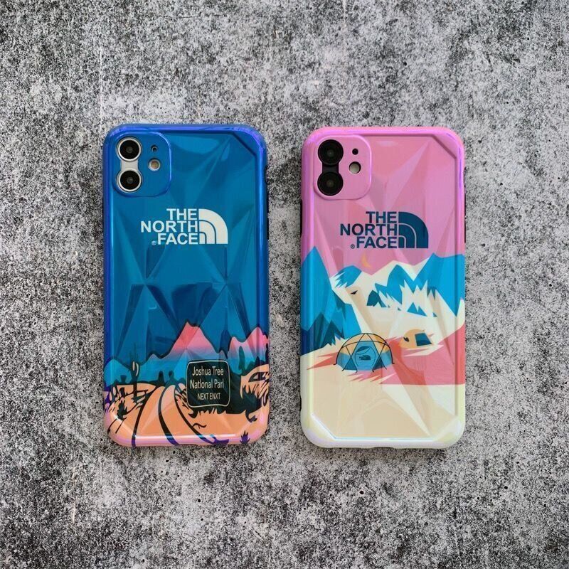 Чехол The North Face "Юрта" для iPhone 11 розового цвета