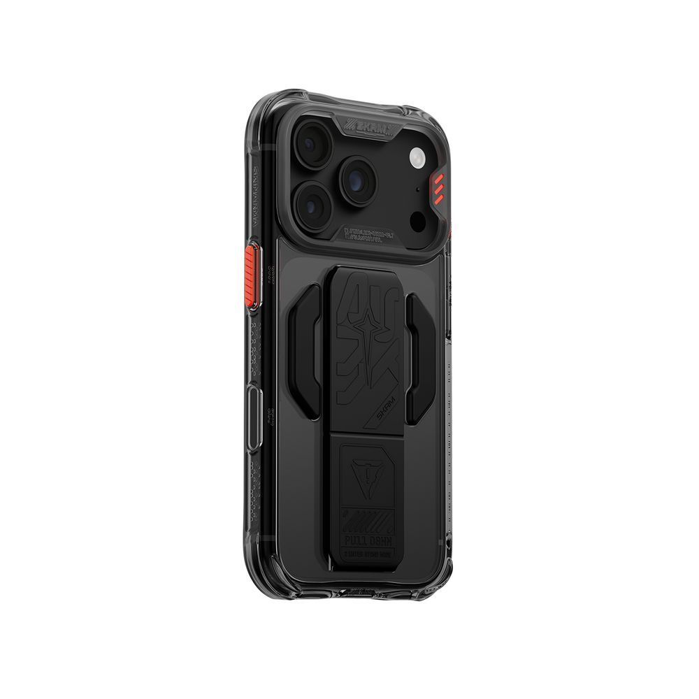 Чехол для iPhone 18 Pro Skinarma Helio Ce (Mag-Charge + Grip-Stand) Graphite