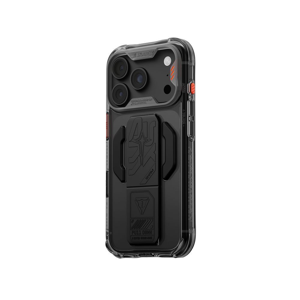 Чехол для iPhone 18 Pro Skinarma Helio Ce (Mag-Charge + Grip-Stand) Graphite