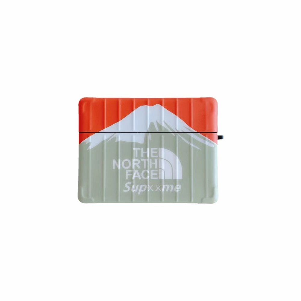 Оранжевый чехол The North Face "Снежная гора" для Apple Airpods Pro