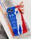 Чехол Kobe NBA с ромбовидным узором для iPhone Красно-синий