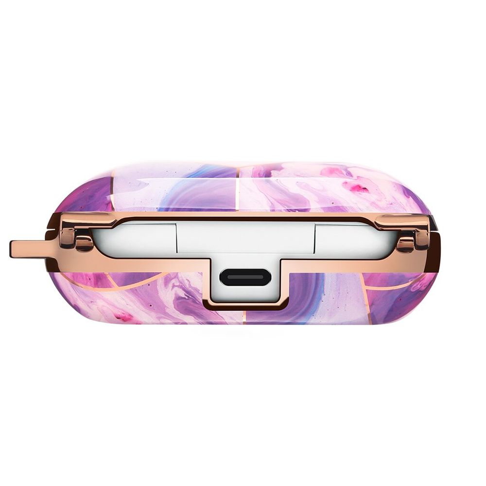 Дизайнерский мраморный чехол фиолетового цвета для Samsung Galaxy Buds