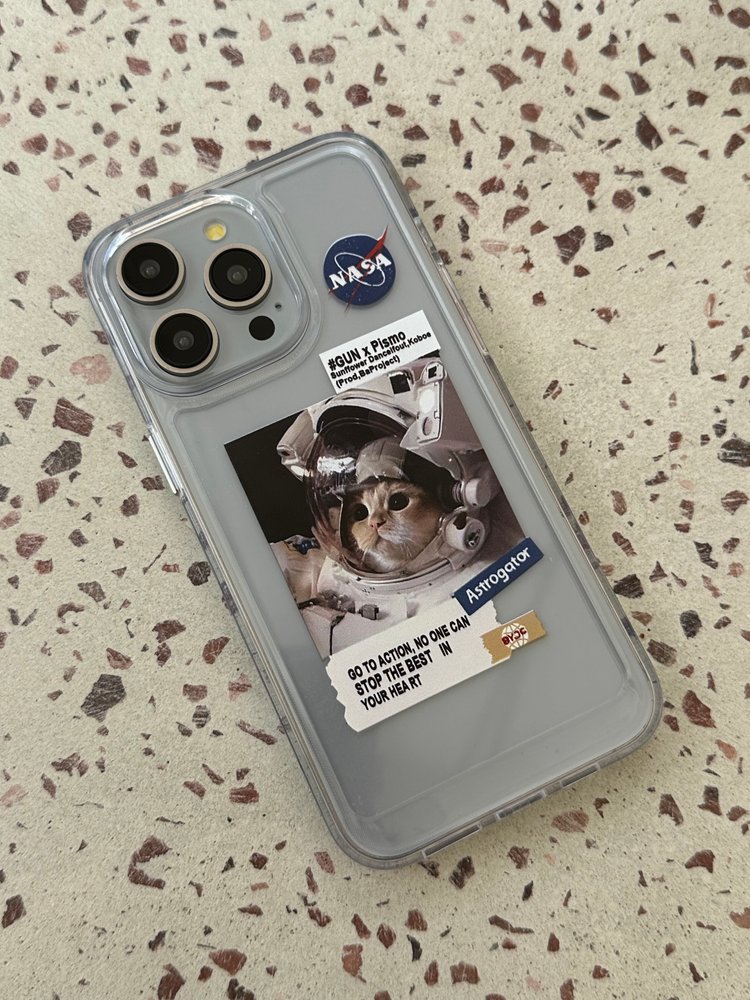 Чехол для iPhone 11 Pro Max Astronaut Cat NASA Прозрачный