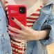 Красный пуферний чехол-пуховик для iPhone 12 Pro