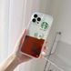 Чехол-переливашка для iPhone 13 Starbucks с карамельно-кофейным сиропом