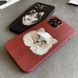 Чохол для iPhone 13 Pro Max Santa Barbara Polo з вишивкою "Кіт" Червоний