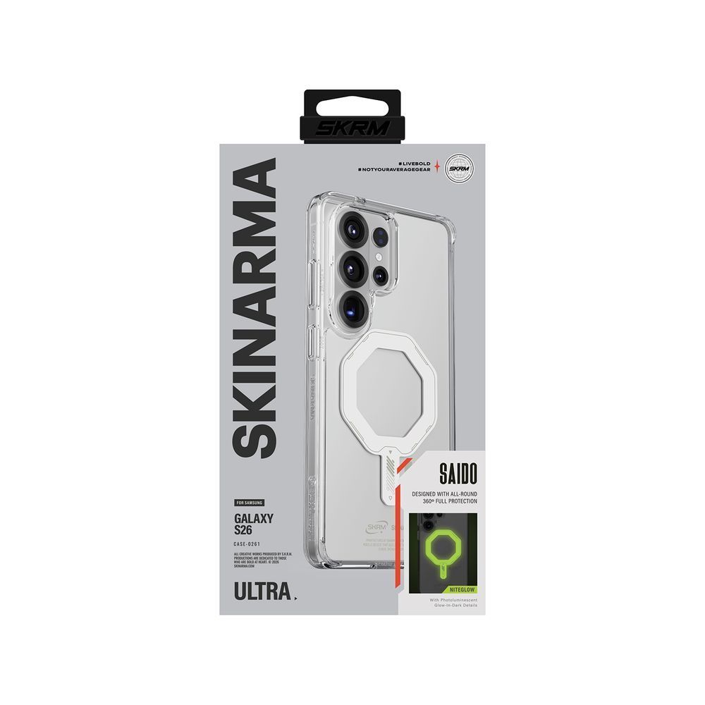 Чехол для Samsung Galaxy S26 Ultra Skinarma Saido Mag-Charge Case (NITEGLOW EDITION)