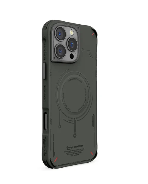 Чехол для iPhone 16 Pro Skinarma Mecha (Mag Charge) Olive