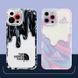 Чохол для iPhone 13 Pro The North Face Ice Cream з кольоровим захистом об'єктива Чорно-білий