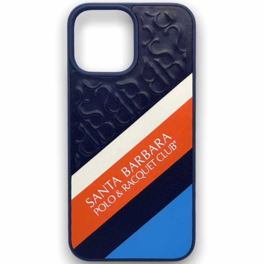 Кожаный чехол Santa Barbara Polo Franco для iPhone 13 Pro Синий