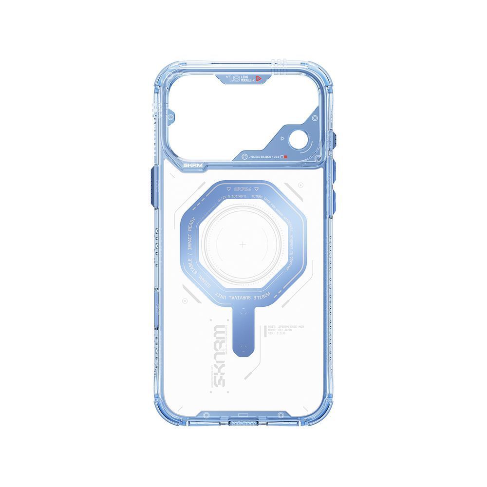 Чехол для iPhone 18 Pro Max Skinarma Magma (2026) Mag-Charge Blue