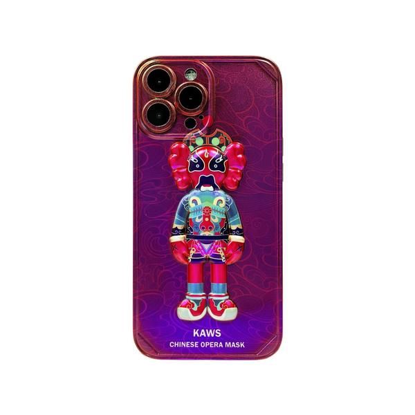 Чехол для iPhone XS Max 3D Kaws Opera Mask Красный