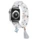 Браслет з білих намистин та кристалів "Перлина" для Apple Watch 42-45 мм (Series 6/5/4/3/2)