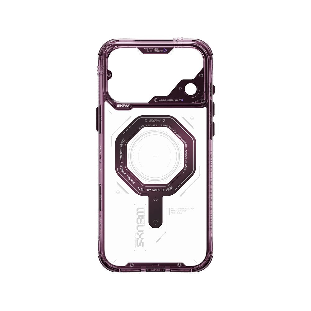 Чехол для iPhone 18 Pro Max Skinarma Magma (2026) Mag-Charge Burgundy