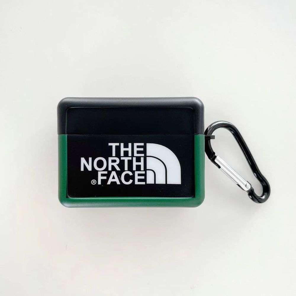 Черно-зеленый чехол The North Face для Apple Airpods Pro