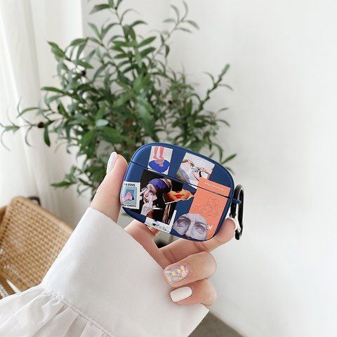 Синий чехол Lady Fashion для Airpods Pro