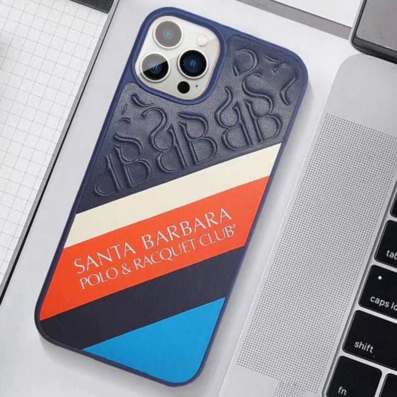 Кожаный чехол Santa Barbara Polo Franco для iPhone 13 Pro Max Синий
