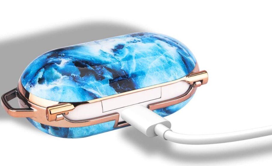 Дизайнерский чехол "Бирюзовый мрамор" для Samsung Galaxy Buds Plus
