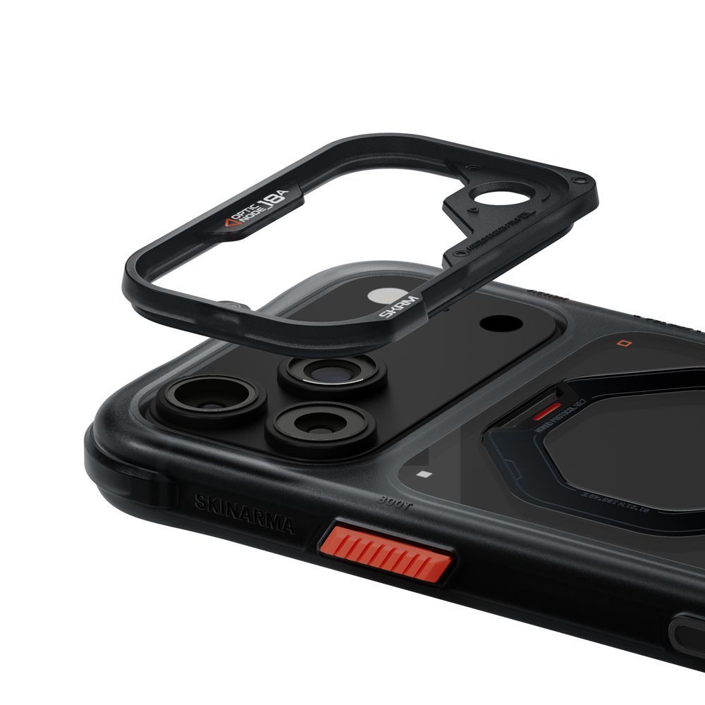 Чехол для iPhone 18 Pro Max Skinarma Saturn (2026) (Mag-Charge with Rotating Kick-stand) Black