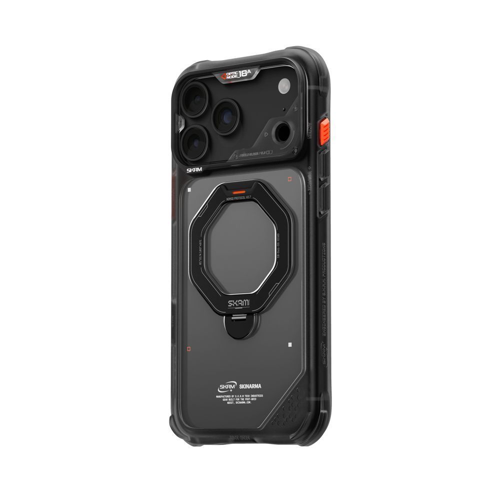 Чехол для iPhone 18 Pro Max Skinarma Saturn (2026) (Mag-Charge with Rotating Kick-stand) Black