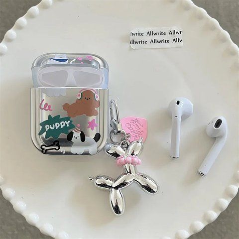 Чохол для Apple Airpods Pro Balloon Dog з брелоком Різнокольоровий