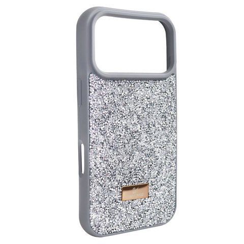 Чохол для iPhone 14 Pro зі стразами Swarovski Silver
