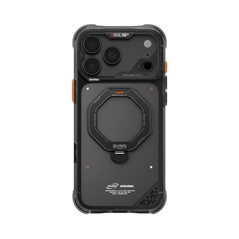 Чехол для iPhone 18 Pro Max Skinarma Saturn (2026) (Mag-Charge with Rotating Kick-stand) Black