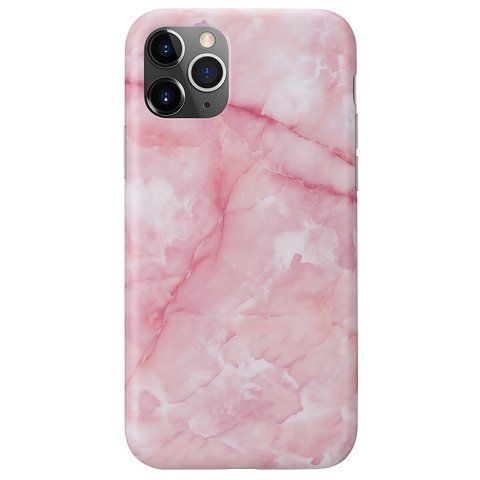 Силиконовый чехол на iPhone 11 Розовый мрамор