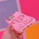 Чехол для iPhone 14 Pro Max 【Barbie】Love Retro Telephone Розовый