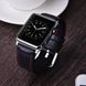 Черный мужской кожаный ремешок для Apple Watch 38-40 мм (Series 6/5/4/3/2)