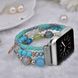 Дизайнерский бирюзовый ремешок из бусин "Морская звезда" для Apple Watch 38-41 мм (Series 6/5/4/3/2)