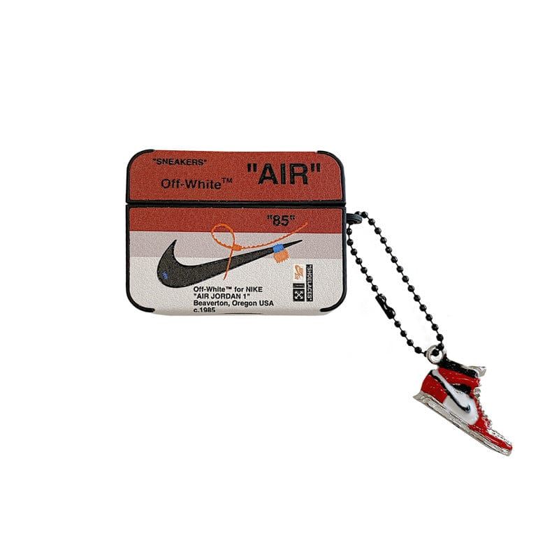 Чохол для Apple Airpods Pro Nike Air Jordan Sneaker з брелком Червоний