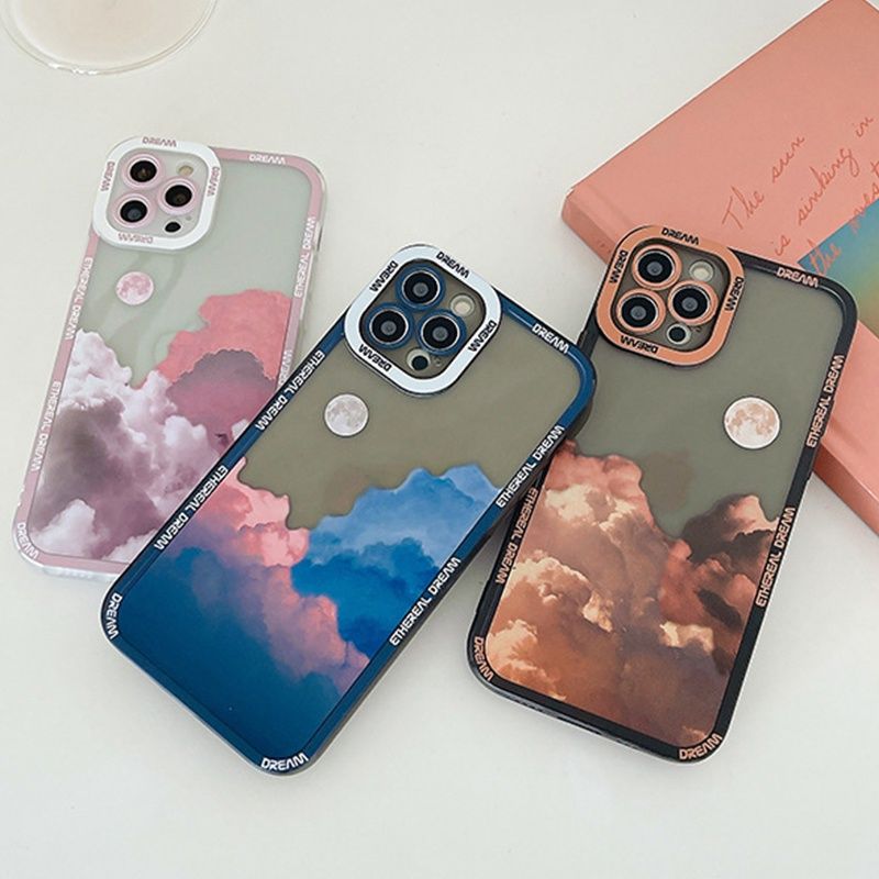 Чехол для iPhone 12 Pro Ethereal Dream с защитой камеры Прозрачно-розовый