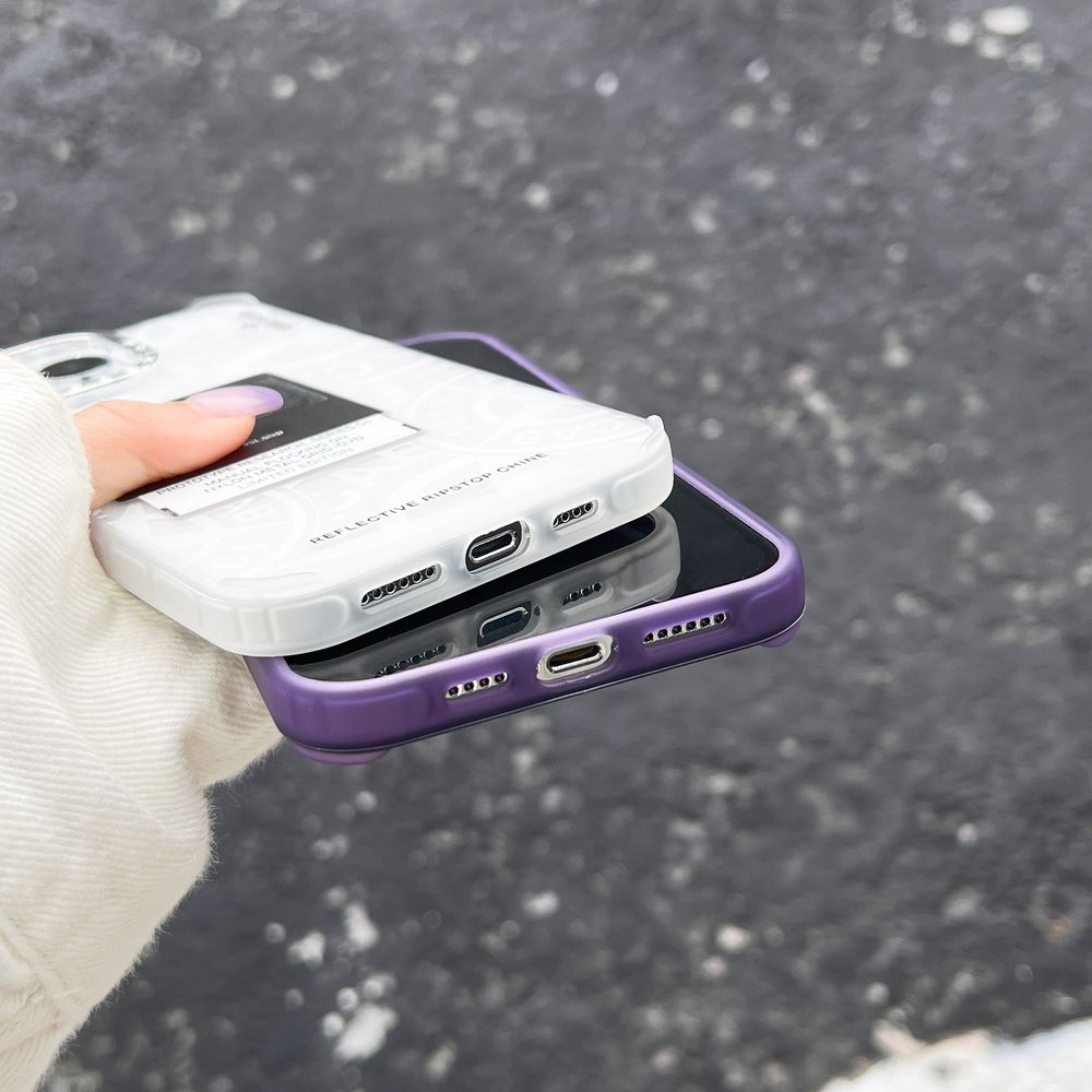 Чохол для iPhone 13 Pro Stone Island з патч-нашивкою Стоніков Фіолетовий