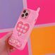 Чохол для iPhone 14 Pro 【Barbie】Love Retro Telephone Рожевий