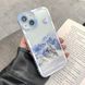 Чехол для iPhone 14 Snowy Mountains с защитой камеры Прозрачно-белый