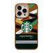 Чехол для iPhone X/XS Starbucks с защитой камеры Карамельный