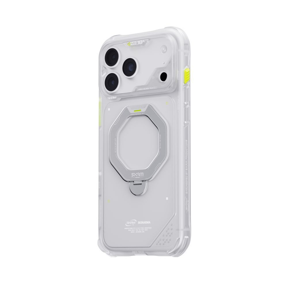 Чохол для iPhone 18 Pro Max Skinarma Saturn (2026) (Mag-Charge with Rotating Kick-stand) Frost