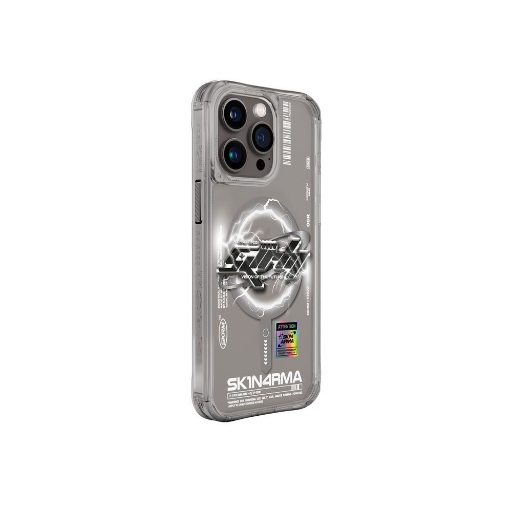 Чехол для iPhone 15 Pro Max Skinarma Bolt (Mag-Charge) Grey