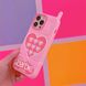 Чехол для iPhone 13 Pro Max 【Barbie】Love Retro Telephone Розовый