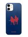 Красно-синий чехол Santa Barbara Polo Umbra "Жокей" для iPhone 12 из кожи