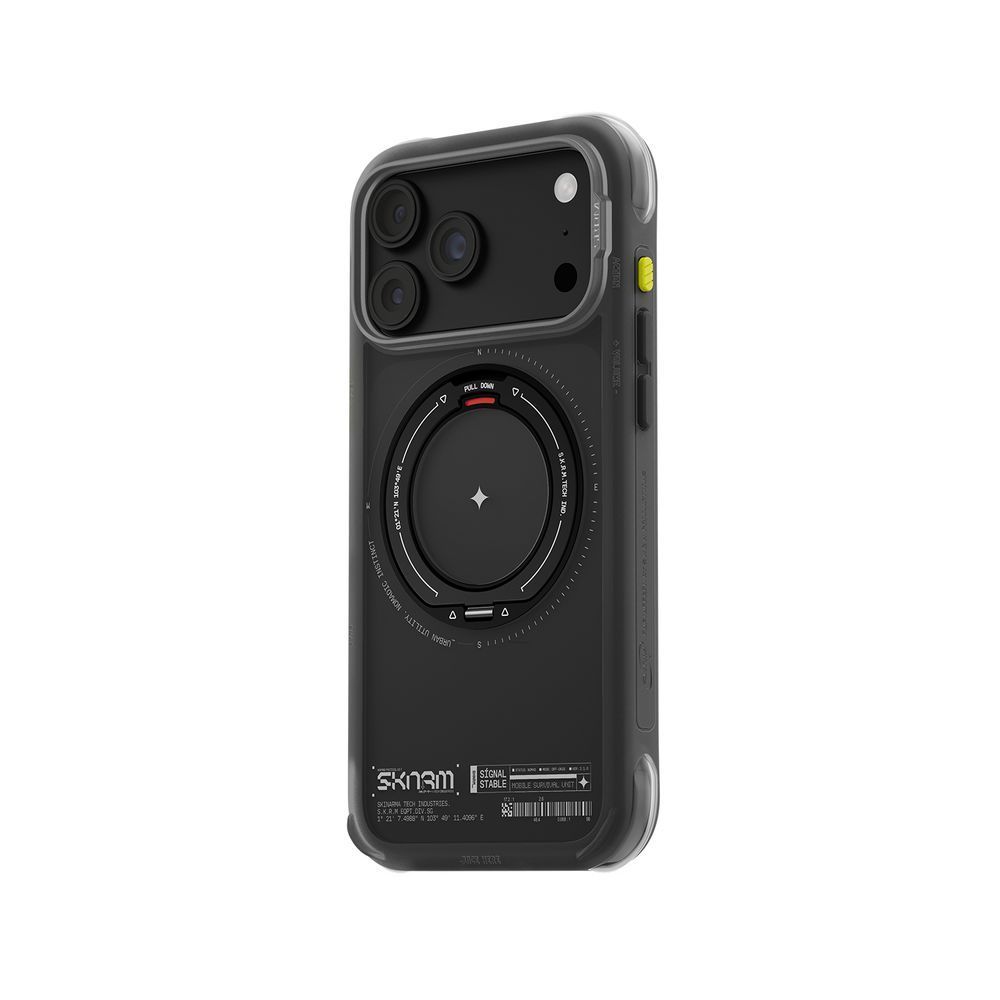 Чехол для iPhone 18 Pro Max Skinarma Atlas (2026) (Mag-Charge + Drift-Node&trade; Bumper) Black