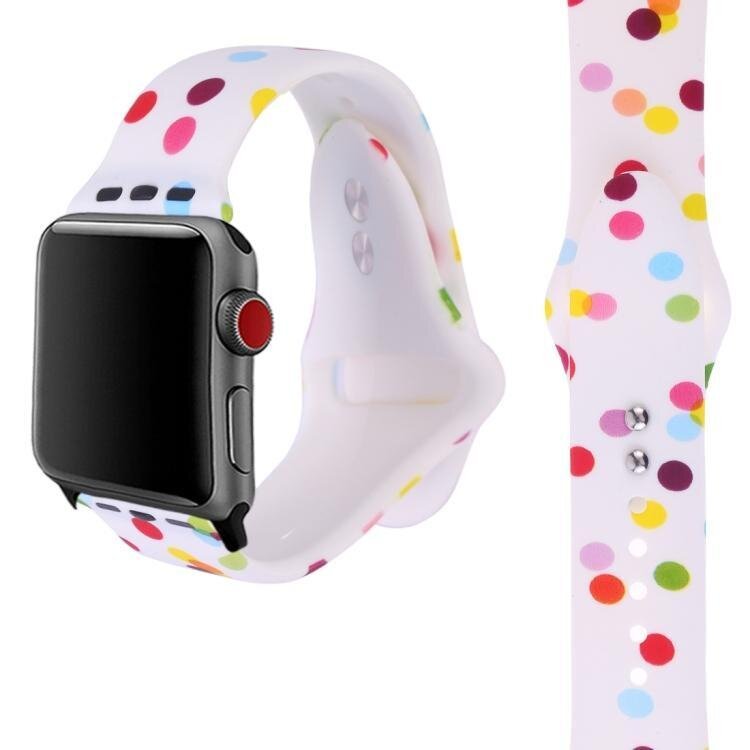 Силіконовий білий ремінець "Повітряні кулі" для Apple Watch 38-41 мм (Series 6/5/4/3/2)