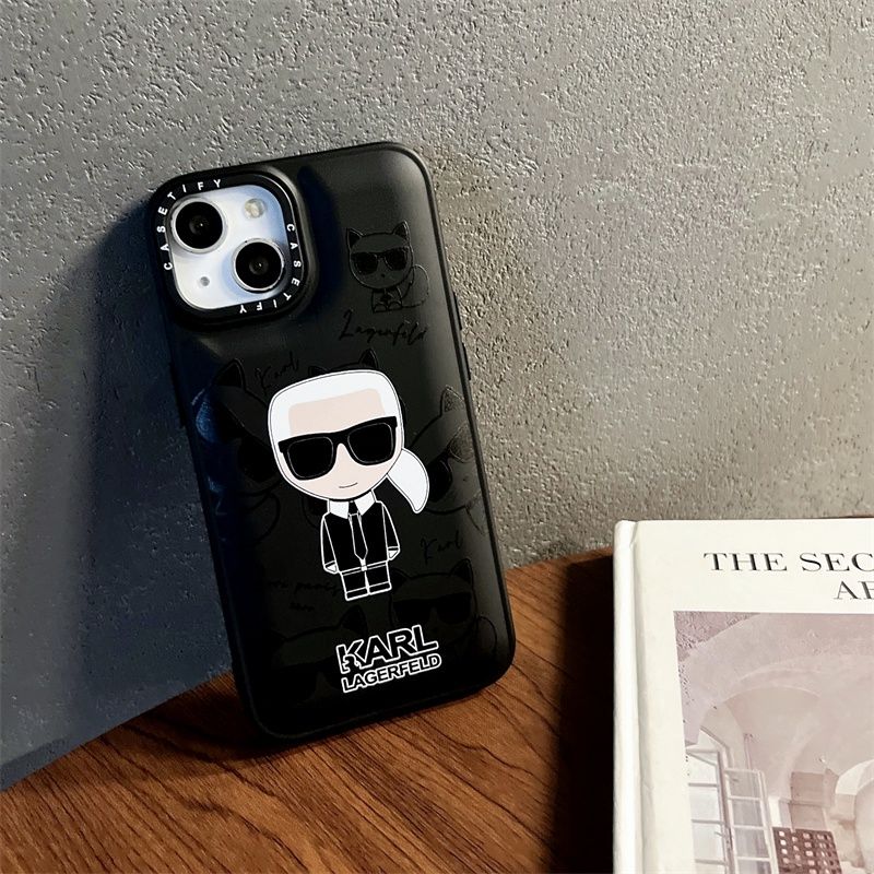 Чехол для iPhone X/XS Karl Lagerfeld с защитой камеры Черный