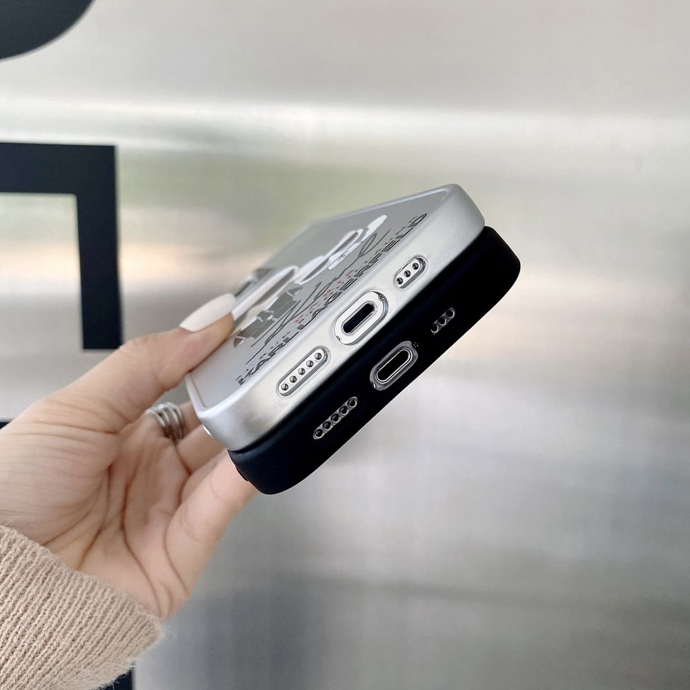 Чехол для iPhone XR Color Line Karl Lagerfeld с защитой камеры Черный